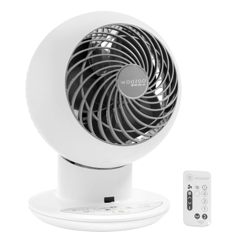 IRIS USA WOOZOO Oscillating Air Circulator Fan with Remote and Timer