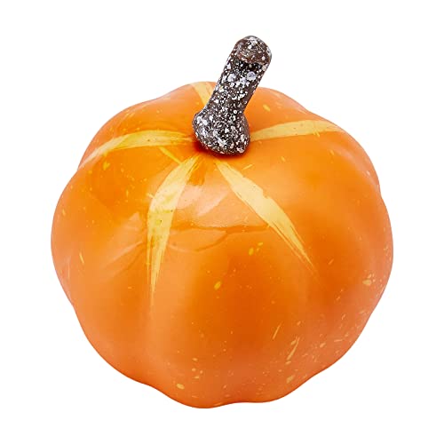 7-Piece Artificial Pumpkin Set for Autumn Harvest and Halloween Decor