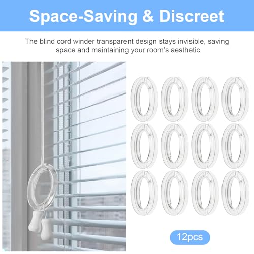 12 Pack Blind Cord Winder, Safety Cord Organizer for Blinds and Shades