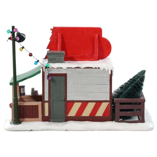 Lemax Garland Grove Tree Lot - Holiday Village Accessory, 7.83 inches