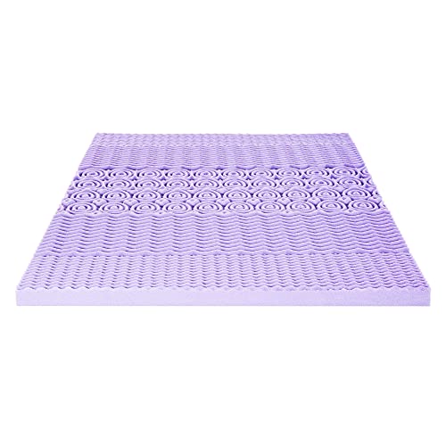 3-Inch Lavender Infused Memory Foam Mattress Topper - Twin