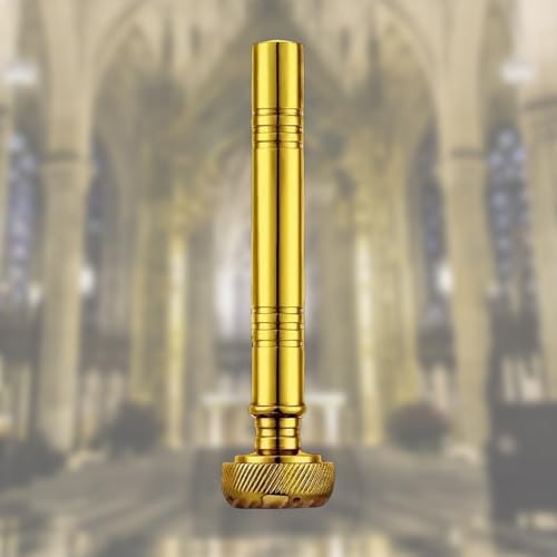 Portable Metal Holy Water Aspergillum Sprinkler with Leather Case for Ceremonies