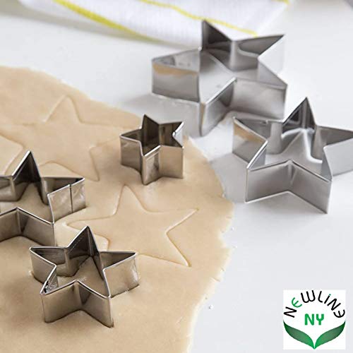 16 Pcs Star Shaped Cookie Mold Set for Christmas Tree Decorations