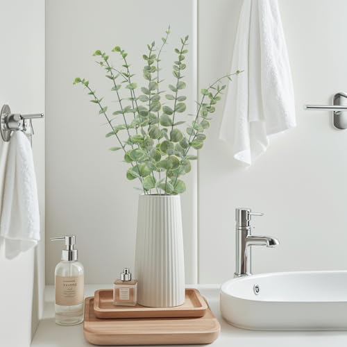 Artificial Eucalyptus Stems 20 Pack - 14.5" Faux Eucalyptus Leaves for Home Decor