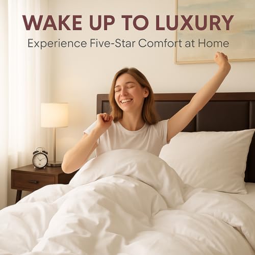 Queen Size Duvet Cover - 100% Soft Cotton, 200 Thread Count