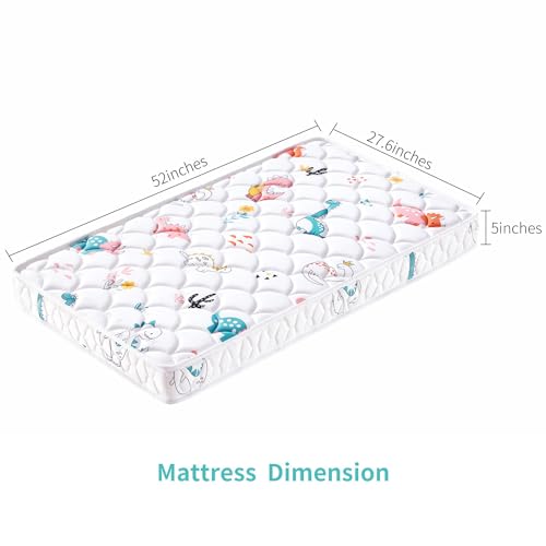 5-Inch Firm Foam Crib and Toddler Bed Mattress - Breathable Dual-Sided