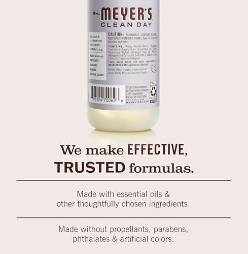 Lavender Room Spray Air Freshener - Non-Aerosol Essential Oil (8 oz, 3 Pack)