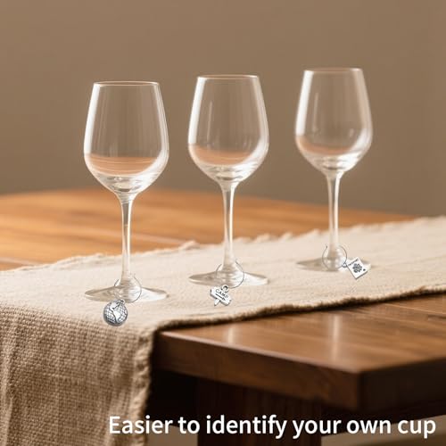 Travel Themed Wine Glass Charms 17 pcs - Party Drink Markers & Decorations