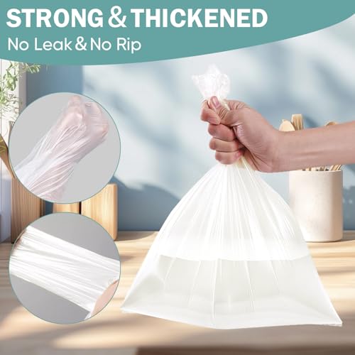 4 Gallon Small Trash Bags - 100 Count Unscented Leak-Proof Garbage Bags