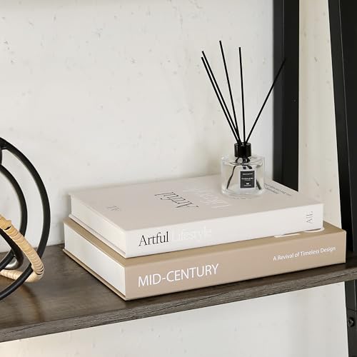 Set of 2 Decorative Books for Coffee Table Decor - Faux Storage Boxes