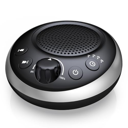 White Noise Sound Machine with 30 Soothing Sounds, 4 Timers & Memory