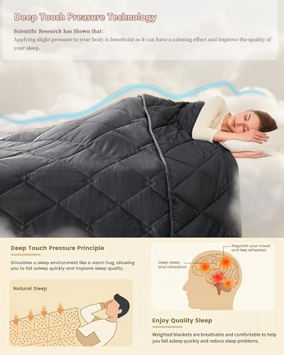 King Size Weighted Blanket 30lbs | Cooling Tencel & Velvet, 88"x104"