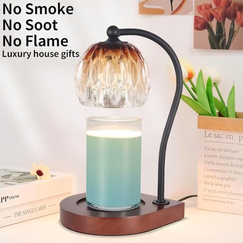 Electric Candle Warmer Lamp with Timer & Dimmable Brightness