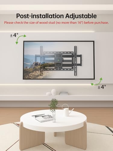 USX Mount Full Motion TV Wall Mount for 42-90 Inch TVs, Dual Swivel Articulating Bracket