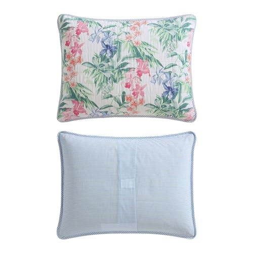 Reversible Queen Quilt Set - 100% Cotton Coastal Bedding with Shams