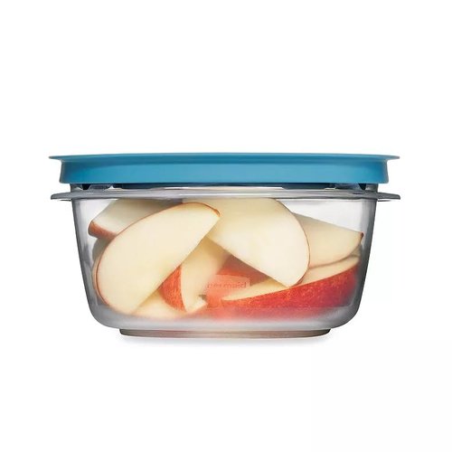 Utensilux Storage Containers, Easy Find Lids, Teal, 5 cup, Flex & Seal, Leak Proof Lids, Food Storage Set, Clear Meal Prep Flex Containers, 3 Piece Set