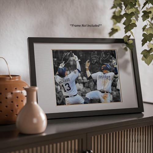 Autographed Manny Machado & Fernando Tatis Jr Photo Wall Art - Official Sports Memorabilia