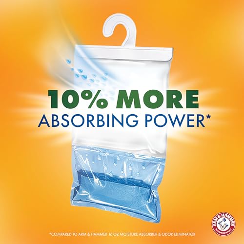 Hanging Moisture Absorber and Odor Eliminator 17.5 oz 3 Pack Fragrance Free