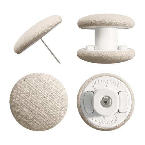 Duvet Clip Pin Fasteners for Comforter Covers - Linen Finish (Set of 4)