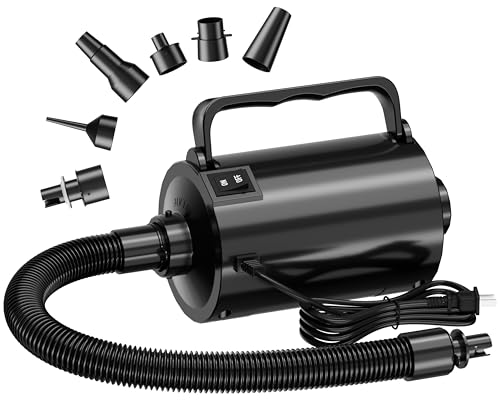 Electric Air Pump with Hose for Inflatables - 320W Inflator & Deflator