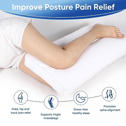 Knee Pillow for Side Sleepers - Support for Leg, Back & Hip Pain