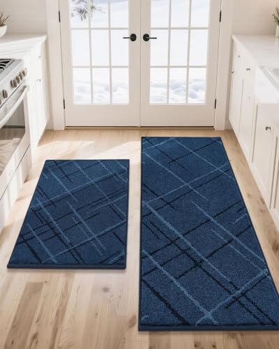 6-Piece Non-Slip Kitchen Rug Set, Washable Absorbent Floor Mats