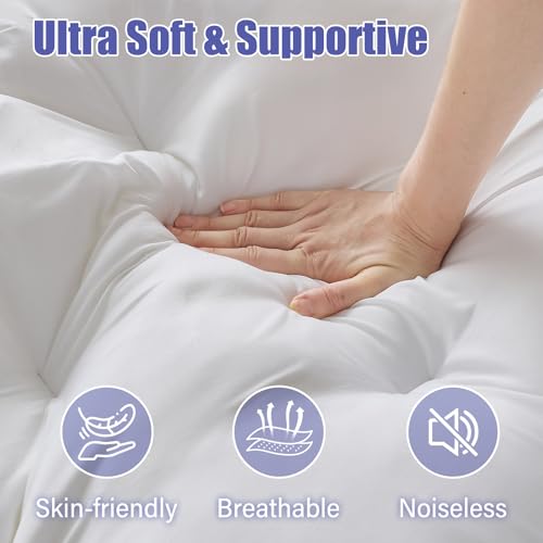 4 Inch King Gel Memory Foam Mattress Topper - Back Pain Relief