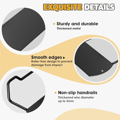 L-Shaped Mattress Slide Stopper Retainer Bars for Wooden Beds - 2 Pack