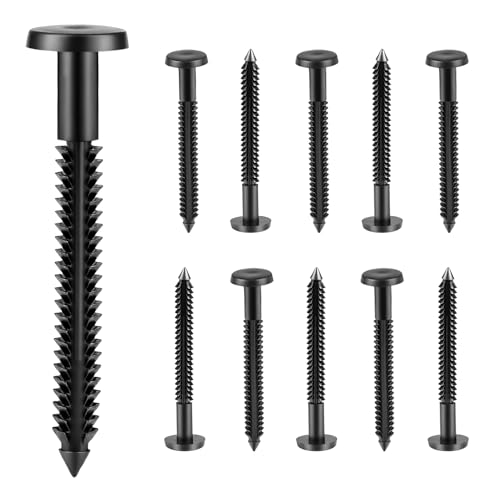 80-Pack 3 Inch Vinyl Shutter Fasteners, Weather-Resistant Window Shutter Pegs