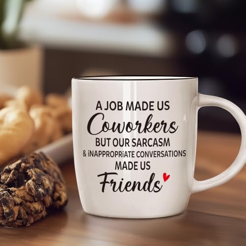 Funny Coworker Leaving Mug Gift 13oz – Sarcastic Office Farewell, White Elephant Gift