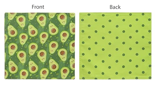 Reusable Cotton Cloth Napkins 12x12 - Avocado Green, Set of 2