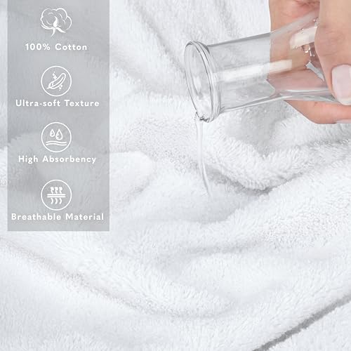 Oversized Turkish Cotton Bath Sheet, 40x80 Extra Large Absorbent Towel