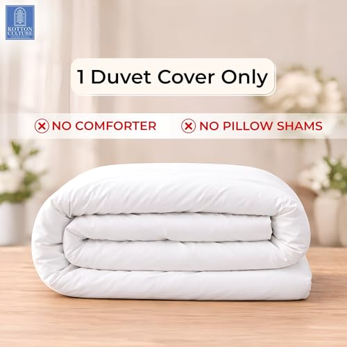 100% Egyptian Cotton Twin/Twin XL Duvet Cover - 600 Thread Count White