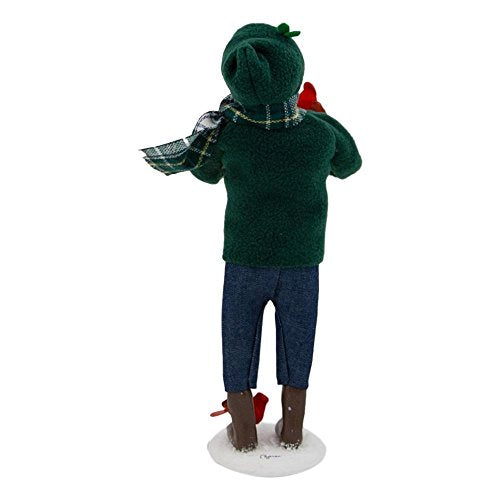 Byers' Choice Family With Cardinals Man Caroler - 13in Handcrafted Christmas Figurine
