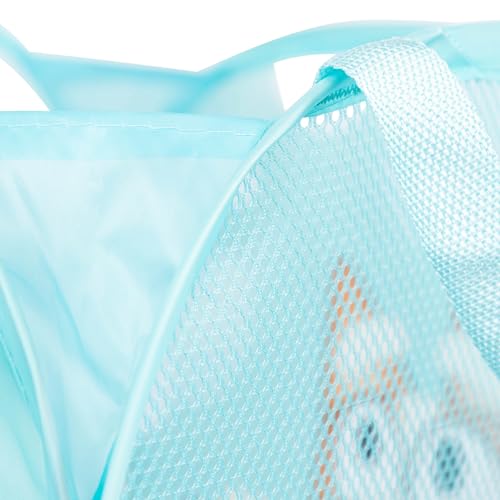Kids Pop-Up Mesh Laundry Hamper - Foldable Storage Basket for Toys