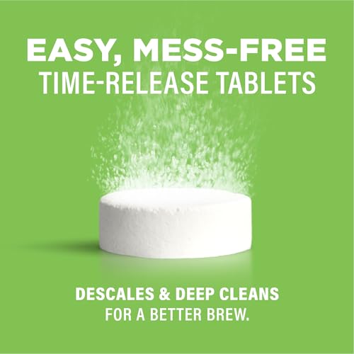 Coffee Maker Cleaner & Descaler Tablets for Drip, Pod & Espresso (3 Pack)