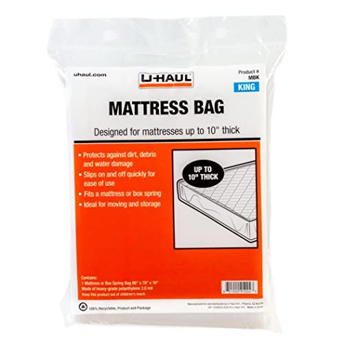 Standard King Mattress Bag – Moving & Storage Cover for 10" Depth