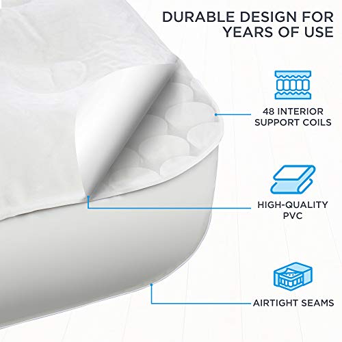 Queen Inflatable Air Mattress with Frame & Built-in Pump