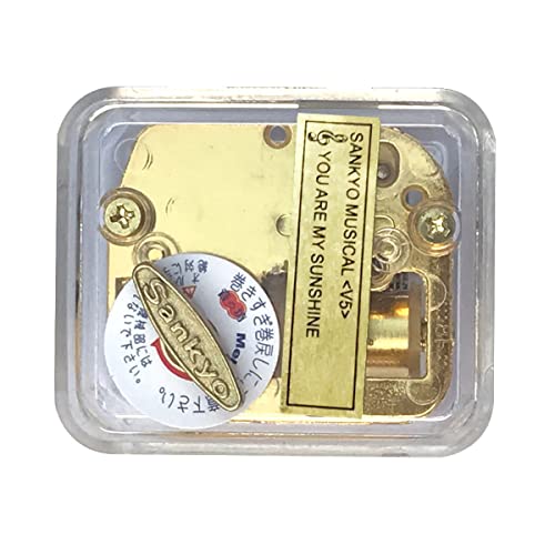 Clear Acrylic Wind-Up Music Box with 18-Note Sankyo Musical Movement