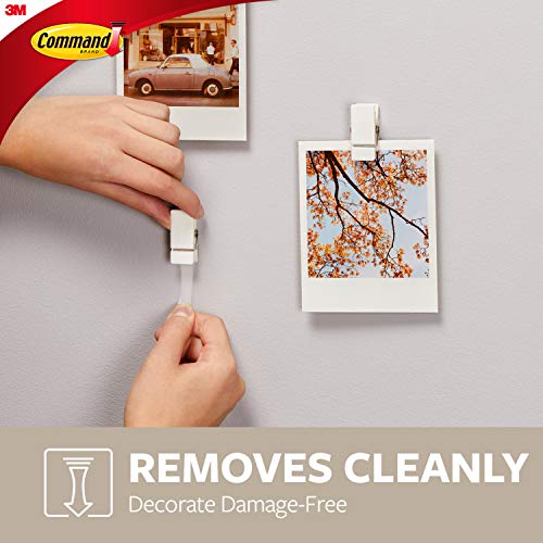Adhesive Spring Clips for Damage-Free Wall Hanging - 8 Pack