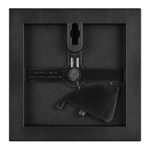 MCS Format 4x4 Picture Frame Black, Square Gallery Wall Vertical & Horizontal Wall Hanging Small Picture Frame or Tabletop Easel for Photos & Art Prints (12-Pack)