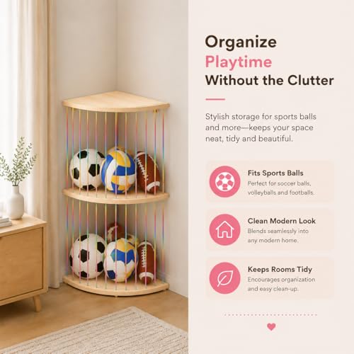 2-Tier Corner Stuffed Animal Hammock, Adjustable Toy Storage Organizer
