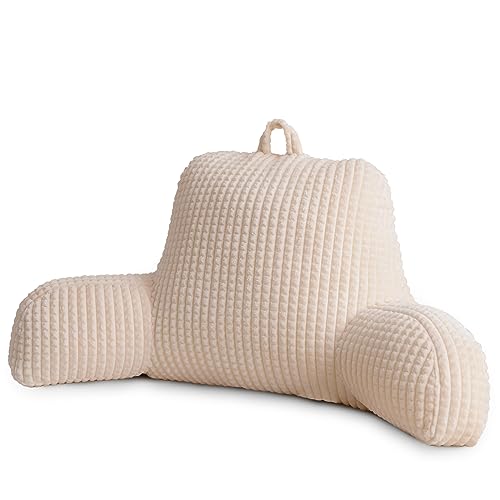 Deluxe 18.5" Bed Wedge Reading Pillow with Arms for Support