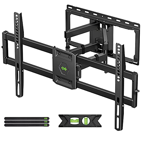 USX Mount Full Motion TV Wall Mount for 42-90 Inch TVs, Dual Swivel Articulating Bracket