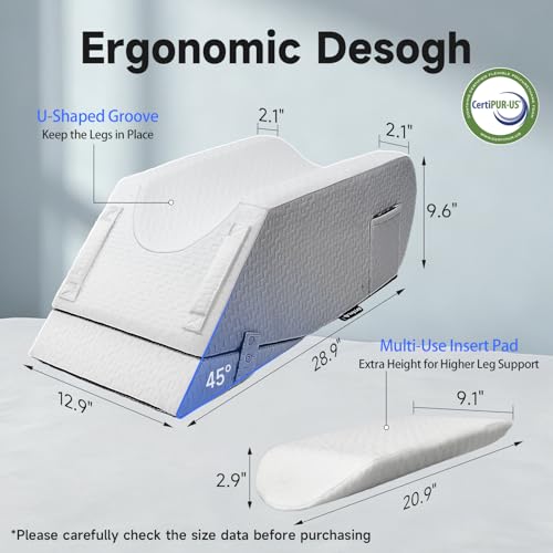 Adjustable Leg Elevation Pillow for Post-Surgery Recovery