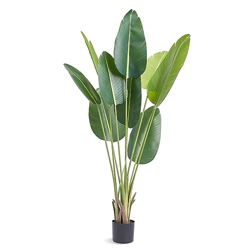 Artificial Bird of Paradise Tree - 5FT Faux Plant with Anti-Tip Feature