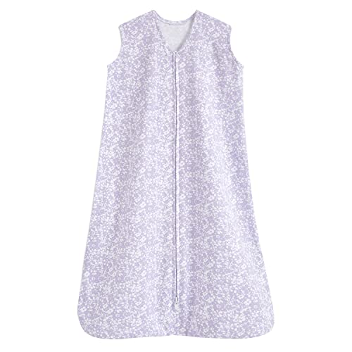 HALO 100% Cotton Wearable Blanket SleepSack, TOG 0.5 - Aster Flowers, Medium