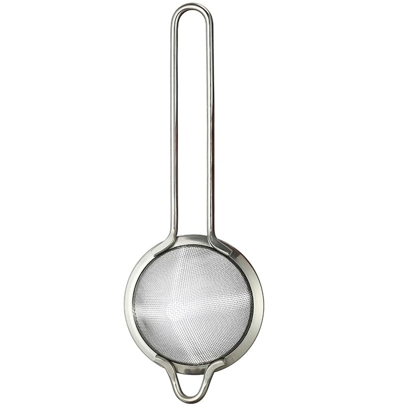 Cocktail Geek Stainless Steel Fine Mesh Cocktail Strainer Set of 2 with Long Handles
