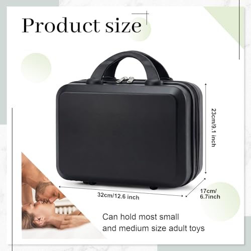 Lockable Storage Box with Combination Lock, Discreet Travel Organizer Case