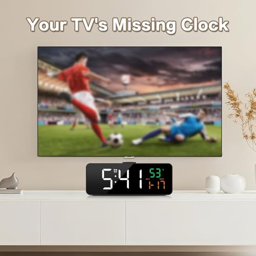 Compact 3-in-1 Digital Alarm Clock with Date & Temperature Display